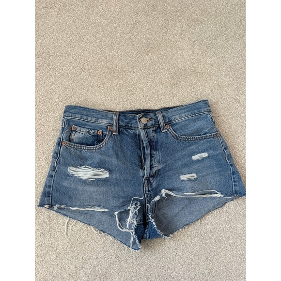 Aeropostale Pants - Aeropostale Denim Jean Shorts Distressed Cutoff Blue Size 4